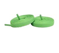 Générique 1 paire de lacets plats for chaussures de sport, solides, décontractés, unisexes, accessoires for chaussures(Green,120cm)