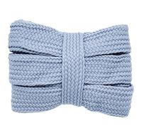 Générique 1 paire de lacets plats larges de 20 mm, lacets souples colorés for chaussures de sport en toile(15 Blue Grey,120cm)