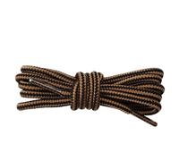 Générique 1 paire de lacets ronds à rayures pour baskets, accessoires de mode pour bottes, lacets en polyester, plusieurs longueurs(Light brown black,120cm)