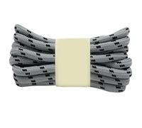 Générique 1 paire de lacets ronds antidérapants for chaussures de randonnée, 19 couleurs, 100/120/140/160 cm(Light gray black,160cm)
