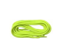 Générique 1 paire de lacets ronds classiques et solides - Lacets en polyester résistants for bottes et baskets - Disponibles en 21 couleurs et plusieurs longueurs(Fluorescent green,150cm)