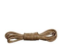 Générique 1 paire de lacets ronds en coton ciré - Lacets imperméables style cuir for bottes et chaussures Oxford(Khaki,140cm)
