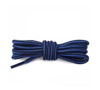 Générique 1 paire de lacets ronds rayés bicolores for bottes, chaussures de randonnée, loisirs, baskets, accessoires décontractés(Blue black,150cm)