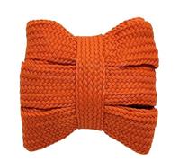 Générique 1 paire de lacets souples de 20 mm de large, épais, plats, creux, colorés, en toile for baskets et chaussures de sport(14 Orange,140cm)