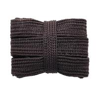 Générique 1 paire de lacets souples de 20 mm de large, épais, plats, creux, colorés, en toile for baskets et chaussures de sport(19 Dark Brown,100cm)