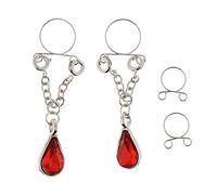 Générique 1 Paire de Pendentifs Réglables pour Femmes, Rouge