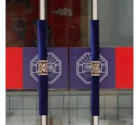 Générique 1 Paire de Protections de poignée de Porte en Velours pour Une résistance aux Chocs et au Froid, Protection réversible pour poignées de Porte en Verre, Isolation hivernale pour réf