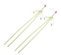 Générique 1 Paire Épingles à U Forme de Nœud Pompons et Fleurs Accessoires Traditionnels Chinois pour Chignons Parfaits pour Hanfu et Occasions Spéciales