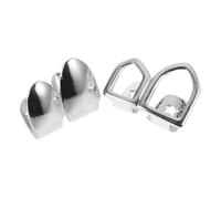 Générique 1 Paire Hip-Hop Glossy Braces grille à dents en métal de style hip hop accessoires de grillade Grilles pour vos dents capuchon de dent hip hop dent de bijoux cuivre