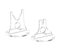 Générique 1 Paire Présentoir Couteaux Support Comptoir Porte Couteaux Acrylique Protection Antidérapante Rangement Facile Montage Convient Cuisine Salon Décorat, Transparent