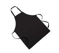 Générique 1 paquet de tabliers à bavette réglables résistant aux gouttes d'eau avec 2 poches de tabliers de cuisine pour femmes et hommes Chef, noir