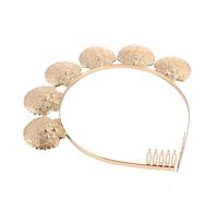 Générique 1 Pc Bandeau En Coquille D'alliage Éclat Mer Faire La Fête Cerceau De Cheveux En Perles Accessoires Pour Cheveux De Sirène Accessoires De Cheveux Pour Femmes Mariage Golden Métal
