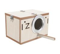 Générique 1 Pc Box d'élevage de perroquets Petite Maison d'oiseaux mangeoire hamac Cage à Rats nid de cacatoès Perruche ondulée couveuse nichoir en Bois Cas d'oiseau en Bois Blanche