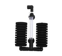 Générique 1 Pc Filtre d'aquarium air Chauffage système Pompes pour étangs Distributeur Water Filter ventouses Eponge Inga h2o Filtre de réservoir d'eau Filtre pour Aquarium Plastique Black