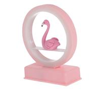 Générique 1 Pc Veilleuse Flamant Rose Veilleuse Oiseau Petite Veilleuse À Thème Veilleuses De Pépinière Bar Nuit Batterie Lumière De Lapin De Lune Plus Chaud Néon Lumières Feu Résine