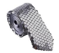 Générique 1 Pièce Cravate à Paillettes pour Homme, Cravate avec Élastique Brillante, Accessoires à Paillettes for Adulte, Accessoire de Soirée pour Fête Banquet Mariage Deguisement Disco Carnaval