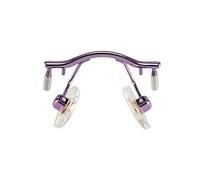 Générique 1 pièce de plaquettes nasales for lunettes - Support de pont de monture optique sans monture en métal for accessoires de réparation de lunettes(Purple)