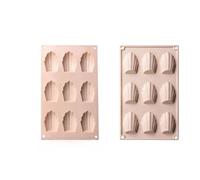 Générique 1 pièce Moule en silicone pour biscuits Madeleine à 9 empreintes, moule antiadhésif pour la préparation de madeleines