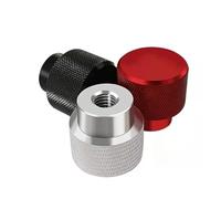 Générique 1 pièces M3 M4 M5 M6 M8 M10 M12 M14 trou borgne écrou à main moleté en aluminium écrou à pouce for verrouiller la flamme en alliage d'aluminium serrer l'écrou à main(Red,M3 D12 H16)