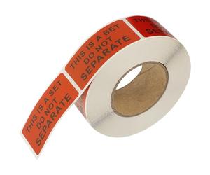 Générique 1 Rouleau D'étiquettes D'expédition Autocollantes Rouges en Papier Enduit, Couleur Vive et Fiable, pour Emballage et Usine, Avertissement Ne Pas Séparer