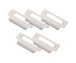Générique 1 Set Plaque de Renfort en Acier Inoxydable Dispositif de Sécurité de Porte Plaque de Gâche pour Porte Installation Facile Sécurité Renforcée