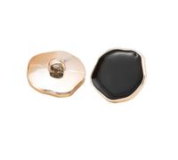 Générique 10 Boutons à poignée 21/25 mm Beaux Boutons en Plastique irréguliers Accessoires de vêtements for Femmes(Black,25mm)