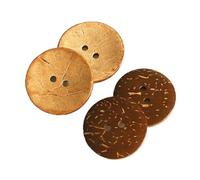 Générique 10 Boutons en Bois et Boutons en Noix de Coco Naturelle conviennent à la décoration de vêtements et à la Couture de Coupe-Vent(25mm)