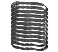 Générique 10 Chenilles en Caoutchouc Noires Flexibles pour Chars Radiocommandés Kit de Pistes à Monter Soi-même pour Robots Modèles Réduits Pièces Solide Bords Lisses, Amélioration