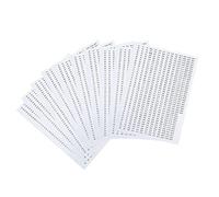 Générique 10 étiquettes Autocollantes Numérotées/étiquettes En Papier pour Perles de Diamant, Numérotation Des Couleurs DMC pour Une Organisation Optimale à La, blanche