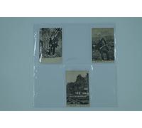 Générique 10 Feuilles Transparentes pour Cartes Postales Anciennes / 6 Cases Verticales (pour classeur Format 33cmsx33cms)