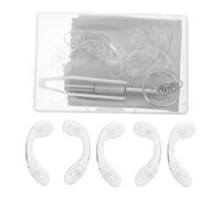 Générique 10 Jeux Coussinets de Nez Antidérapants Forme de U pour Lunettes Silicone et Confortables Accessoires de Réparation Pratiques pour Usage Quotidien