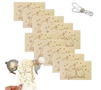 Générique 10 Pack Bird Chew Toys, Natural Balsa Wood Bird Chew Shredding Foraging Toys, Safe Chewing Toy Soft Wood Slices for Small Parrots Cockatiels Budgies Parakeets Lovebirds