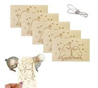 Générique 10 Pack Bird Chew Toys, Natural Balsa Wood Bird Chew Shredding Foraging Toys, Safe Chewing Toy Soft Wood Slices for Small Parrots Cockatiels Budgies Parakeets Lovebirds