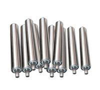 Générique 10 Pack Galvanized Steel Conveyor Rollers - Stainless Steel Rollers for Industrial Transmission, Various Diameters (D60mm, 250MM/9.8'') - Perfect for Woodworking Factory