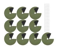 Générique 10 Pack Tree Weed Barrier Rings - Garden Anti-Weed Fabric Mat | Circular Plant Protection Cover | Reusable Tree Root Guard with 20 Ground Stakes Suppresses Weeds Protects Plants