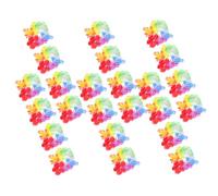 Générique 10 Paires de Bracelets Hawaïens Fleuris Élastiques Artisanaux, Couronnes de Luau Colorées pour Fêtes Tropicales, Accessoires Décoratifs Mains, Fournitures de Fête Estivale