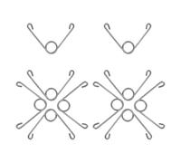 Générique 10 Pièces Accessoire et en Acier Inoxydable Ressort pour Argenté Résistant Fatigue avec Facile à Entretenir, Compatible Outils de Jardinage Outils de Taille Industriels