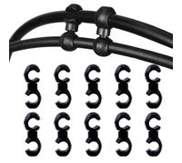Générique 10 Pieces Bicycle Brake Cable Clips, Rotatable S-Style Buckle Hose Guide, Bike Brake Derailleur Shift Cable Organizer, Universal S-Clips for 4-5mm Housing - Colorful Çable Management Clamps
