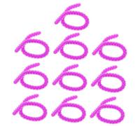 Générique 10 Pièces Big Silicone Spiral Perm Rods Hair Rollers Durable Reusable Curling Tools For Women Hair Styling Portable And Lightweight