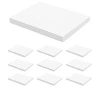 Générique 10 Pièces Bloc-notes Autocollants Blanc Portable en Papier Multifonctionnel pour Bureau et École, par Paquet, pour Enseignants et Étudiants