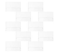 Générique 10 Pièces Boîte de Rangement pour Cassettes Audio Étuis Transparents Plastique Protection Humidité Organisateur Compact pour Collection et Usage Domestique