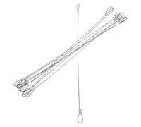 Générique 10 Pièces Câble en Acier Inoxydable avec Virole en Aluminium pour Fixation et Solide, pour Levage et Sécurité Industrielle