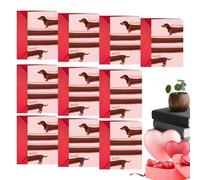 Générique 10 Pièces Carte De Saint-Valentin Drôle De Teckel Pour Lui Elle, Tellement Carte D'anniversaire De Chien Wiener, Cartes De Confession D'animaux Mignons, Parfaites Pour Les Partenaires Pour