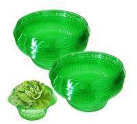 Générique 【10 Pièces】 Chapeaux de Planters, col d'escargot Transparent pour Planters de Salade pour Protéger Contre Les Oiseaux, Les Escargots, Le Gel ou Les Intempéries, Vert (10 Pièces)