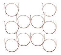 Générique 10 Pièces Corde de Guitare Acoustique 3e en Métal, Son Stable | Remplacement Individuel, Compatibilité, Finition Lisse Marron, Sustain Renforcé, pour Guitare Acoustique
