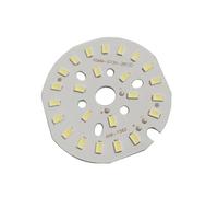 Générique 10 pièces haute puissance 12W 65MM SMD 5730 LED plaque PCB lampe ronde source de lumière blanc naturel chaud Source(Warm white 3000K)