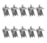 Générique 10 pièces Lot de Crochets Support Étagère Acier Inoxydable Épais pour Réfrigérateur Congélateur Clips Robustes pour Clayette Frigo Installation Simple et Maintien Sécurisé