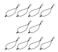Générique 10 Pièces Pince à Bobine Élastique Mini pour Sangles en Nylon | Gestion des Sangles, Fixation Rapide et Retrait Facile, Maintien Sûr des Cordons et Accessoires, Randonnée Camping