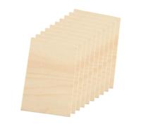 Générique 10 pièces Planches Bois Naturel pour Artisanat DIY Plaques Vierges Bois de Tilleul Supports Multi-usages pour Peinture Sculpture et Décoration