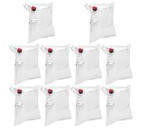 Générique 10 pièces Pochettes Vin Réutilisables Lot Bec à Valve Sacs de Rangement Portables pour Boissons Bladders Étanches pour Extérieur et Fêtes